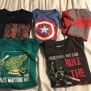 Toddler boy t-shirts, bundled